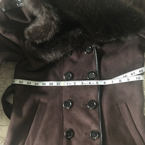 NWOT Ellen Tracy Coat Belted in Brown - Picture 8 of 8